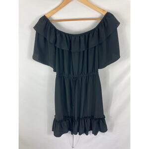 Socialite Black Off-Shoulder Dress